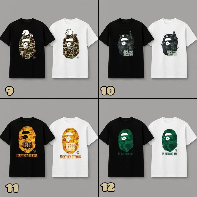 ПРЕМІУМ ЯКІСТЬ‼️ Стильні унісекс футболки A Bathing APE / BAPE/ XS-3XL — фото 4