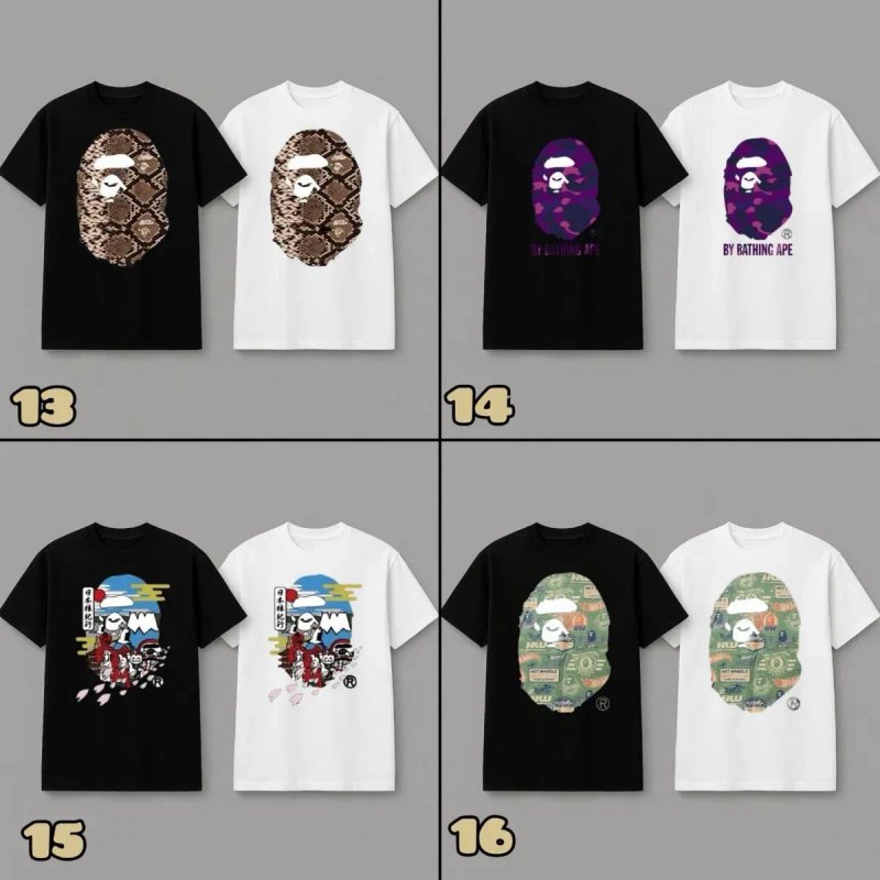 ПРЕМІУМ ЯКІСТЬ‼️ Стильні унісекс футболки A Bathing APE / BAPE/ XS-3XL — фото 5