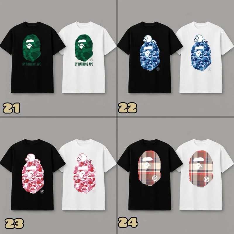 ПРЕМІУМ ЯКІСТЬ‼️ Стильні унісекс футболки A Bathing APE / BAPE/ XS-3XL — фото 7