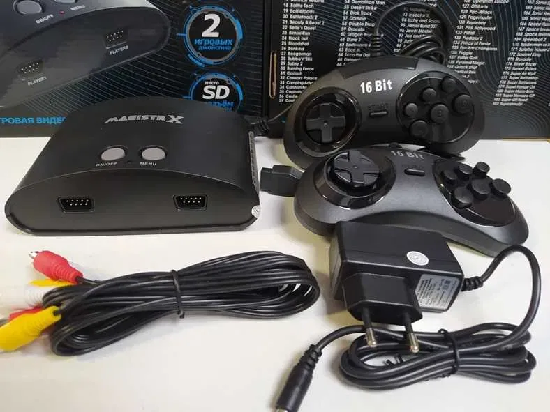 Приставка 16 бит Sega Mega Drive игр 220 Сега Мортал Комбат BattleToad — фото 3
