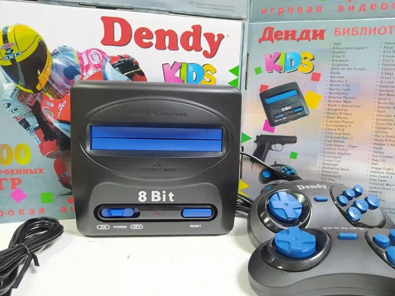 Приставка Dendy Kids 300 игр картридж Сюбор Денди 8 бит Марио Танки — фото 7