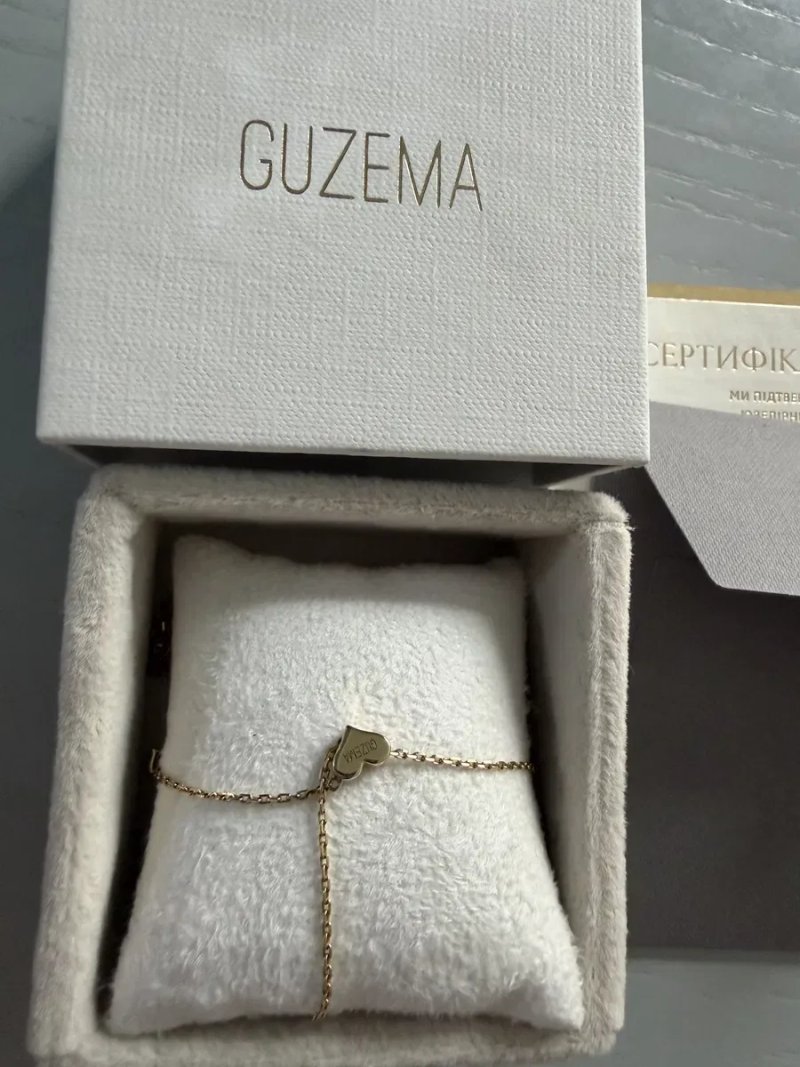 Продам кольє трансформер серце Guzema жовте золото — фото 2