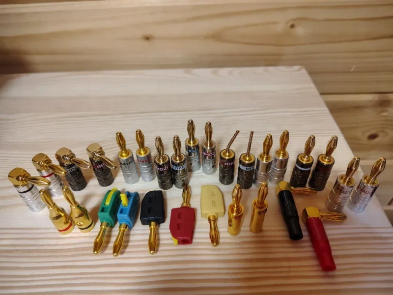 Продам конектори "банани" для підключення акустичних систем, підсилювачів, ресиверів — фото 2
