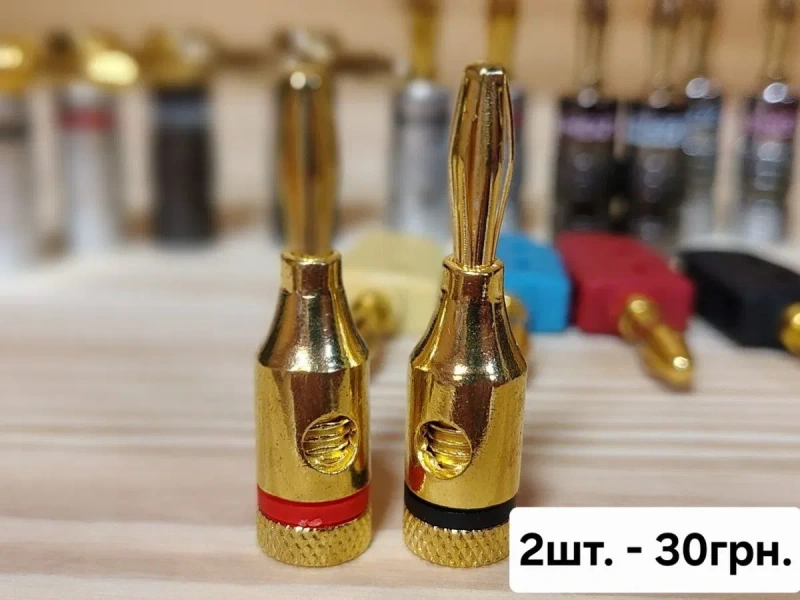 Продам конектори "банани" для підключення акустичних систем, підсилювачів, ресиверів — фото 3