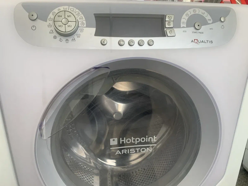 Продам пральну машину Ariston Hotpoint Aqualtis AQSD129, 5 кг. Вузька! Гарантія. — фото 2