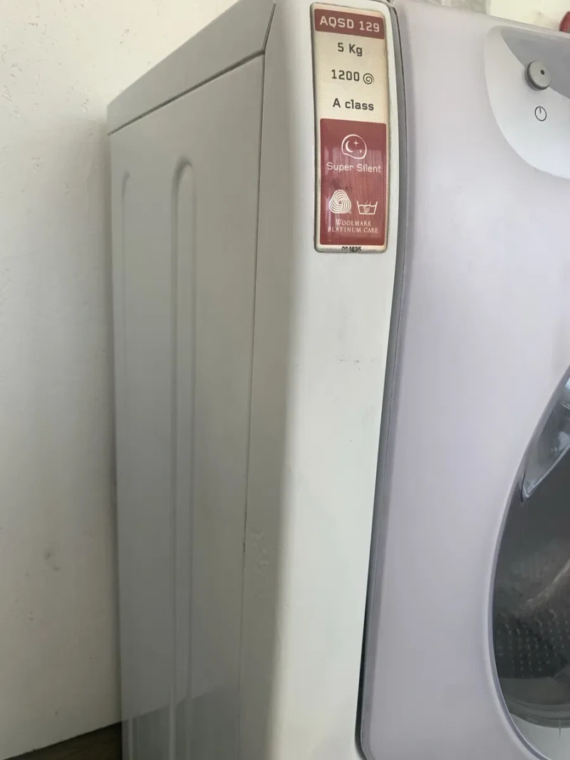 Продам пральну машину Ariston Hotpoint Aqualtis AQSD129, 5 кг. Вузька! Гарантія. — фото 8