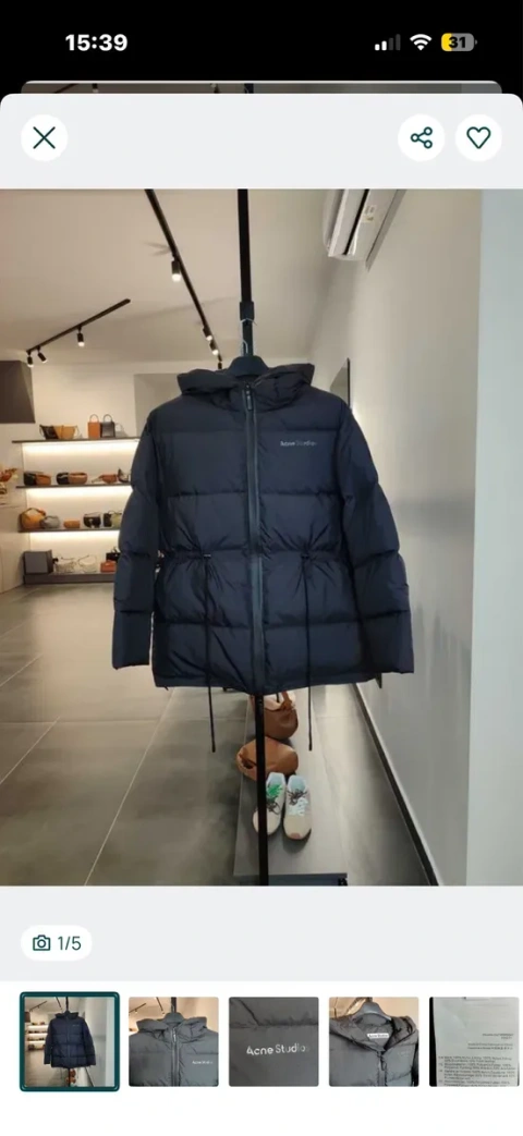 Продам пуховик Acne studios!