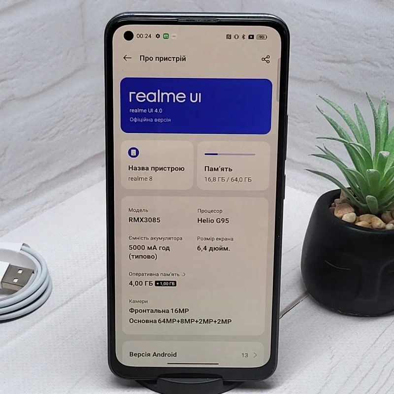 Продам телефон Realme 8 4/64Gb NFC в гарному стані — фото 3