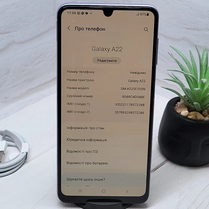 Продам телефон Samsung A22 4/64Gb NFC в гарному стані — фото 3