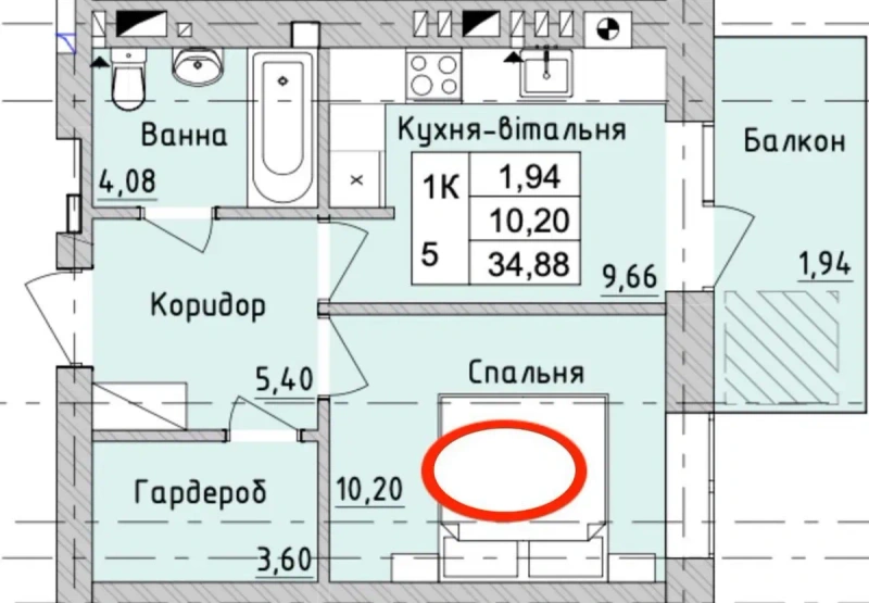 Продаж 1-к квартира за супер ціною! Ірпінь — фото 3