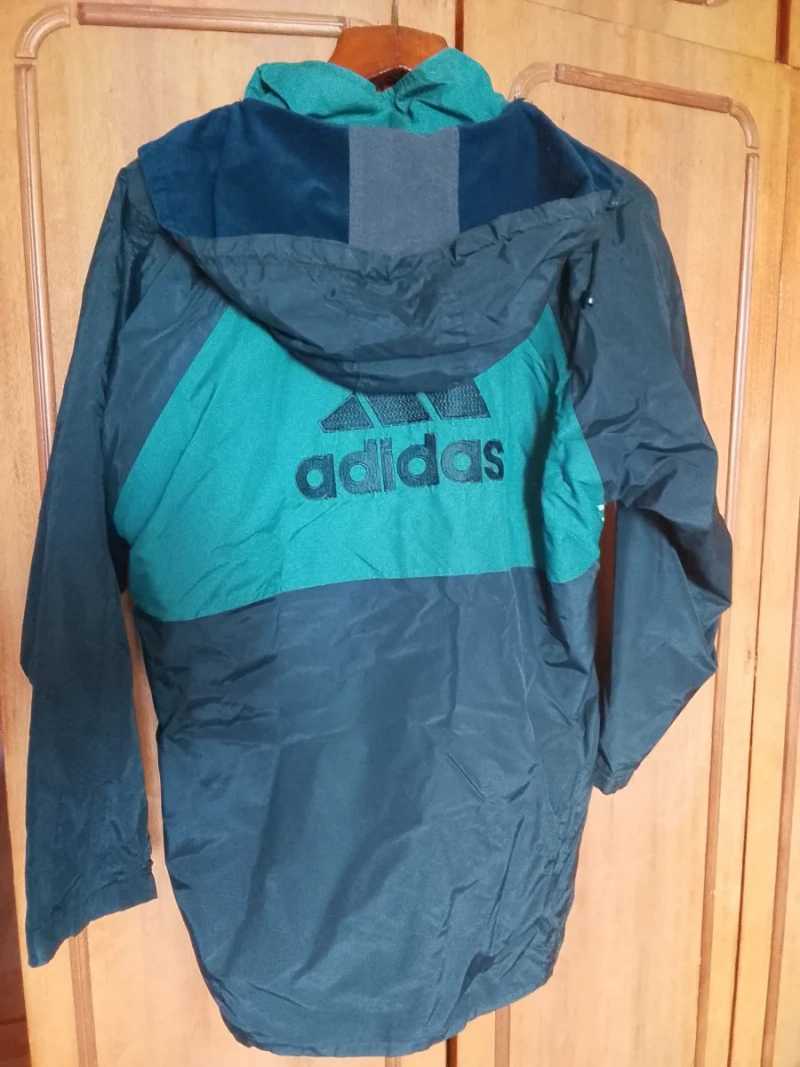 Двостороння вінтажна куртка Adidas 90-х (Фліс / Плащівка) — фото 4