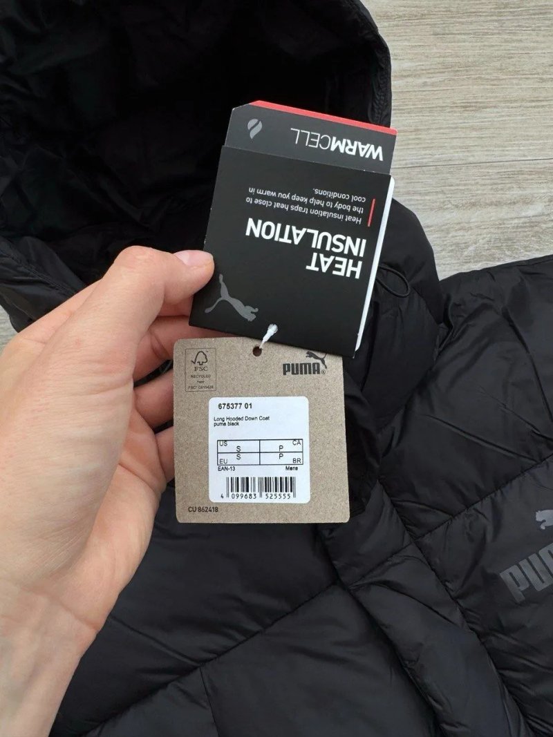 Оригінал! сша! Чоловіча парка пуховик Puma Long Hooded Down Jacket 675377-01 новий стан — фото 7