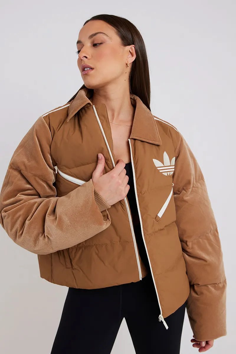 Оригінал! сша! Жіноча куртка Adidas Velvet Puffer Jacket IB2028 зимовий пуховик новий стан — фото 7