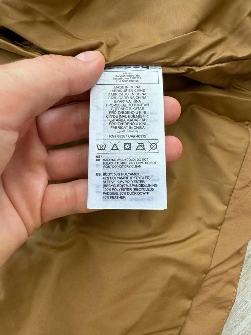 Оригінал! сша! Жіноча куртка Adidas Velvet Puffer Jacket IB2028 зимовий пуховик новий стан — фото 4