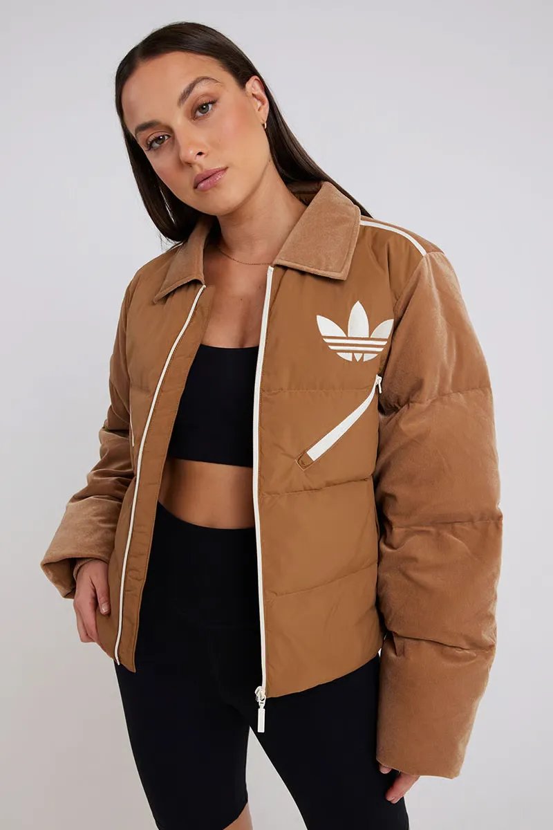Оригінал! сша! Жіноча куртка Adidas Velvet Puffer Jacket IB2028 зимовий пуховик новий стан — фото 5