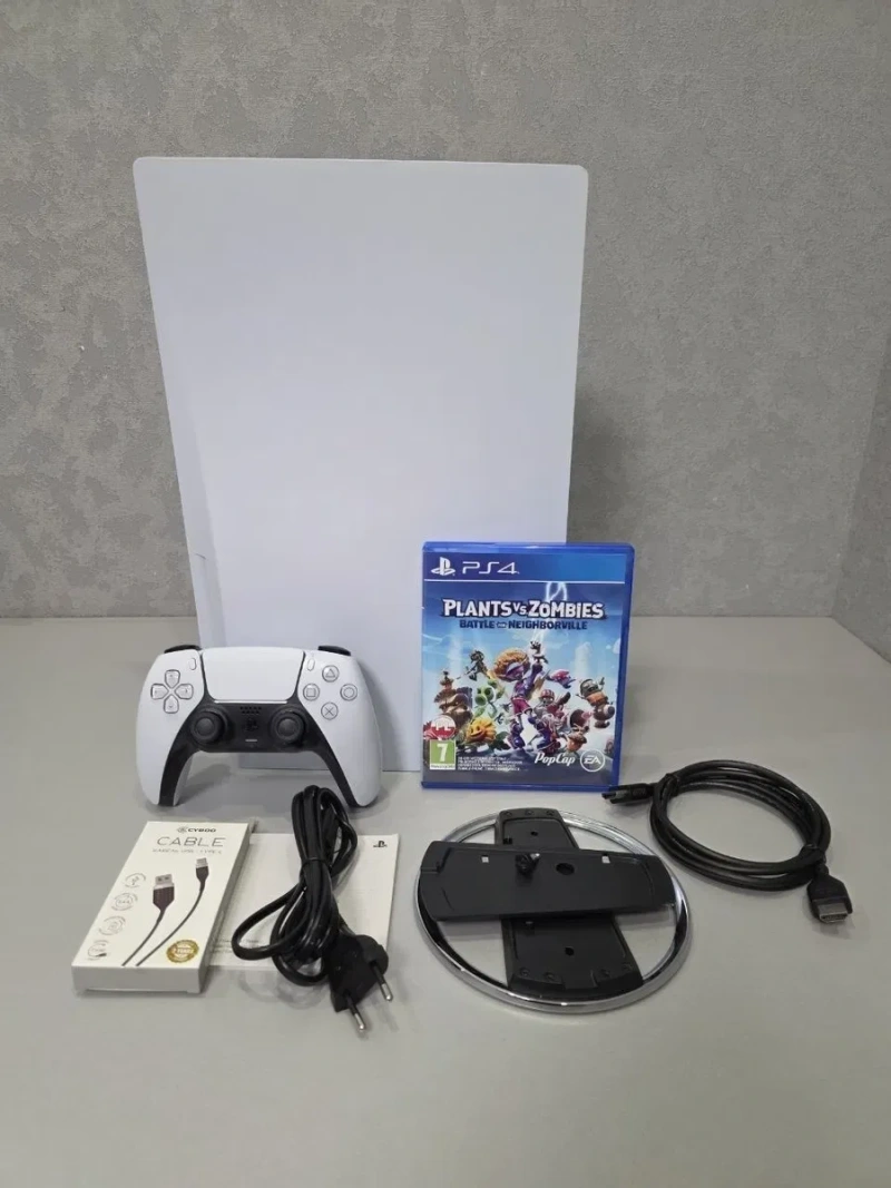 Ps5 Model CFI1216A CFI-1216A CFI 1216A Sony Playstation 5 Blu-Ray Blu Ray Edition Ps SSD 3 Ревізія 12 Місяців Гарантія Магазин + Plants vs Zombies 3 — фото 2