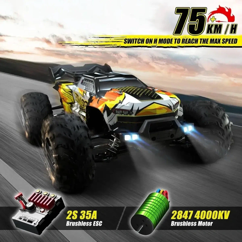 Радіокерована машинка CONQUER RC WL TOYS монст трак 4Х4 70км/год — фото 2