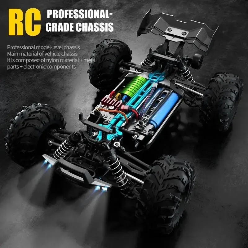 Радіокерована машинка CONQUER RC WL TOYS монст трак 4Х4 70км/год — фото 8