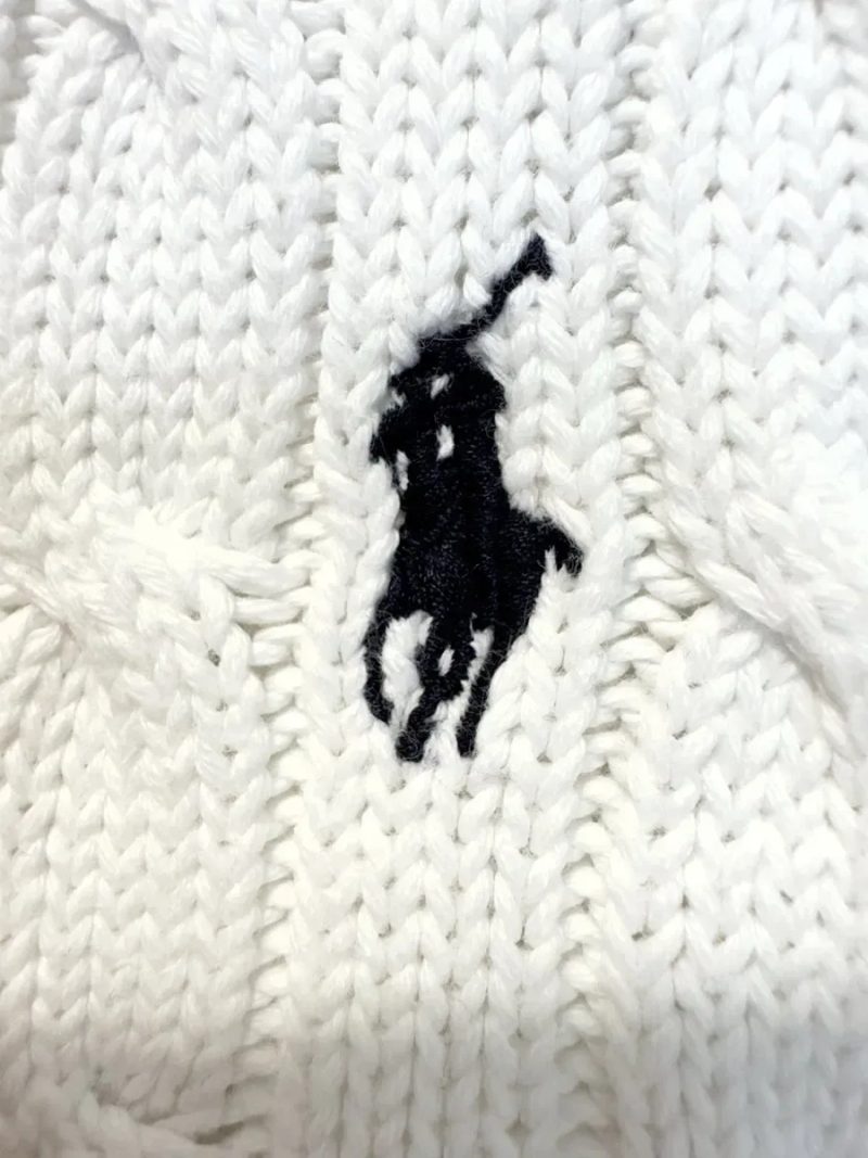 Ralph Lauren Sport жіночий Бавовняний пуловер у класичному білому кольорі. L — фото 4