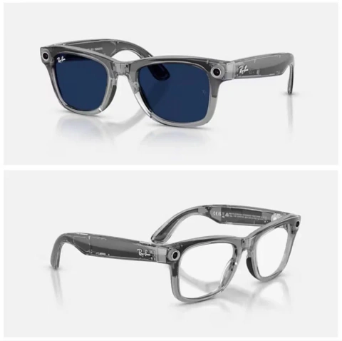 Ray-Ban Meta Wayfarer Gen2 Shiny Transparent Grey ЛІМІТОВАНА ВЕРСІЯ!