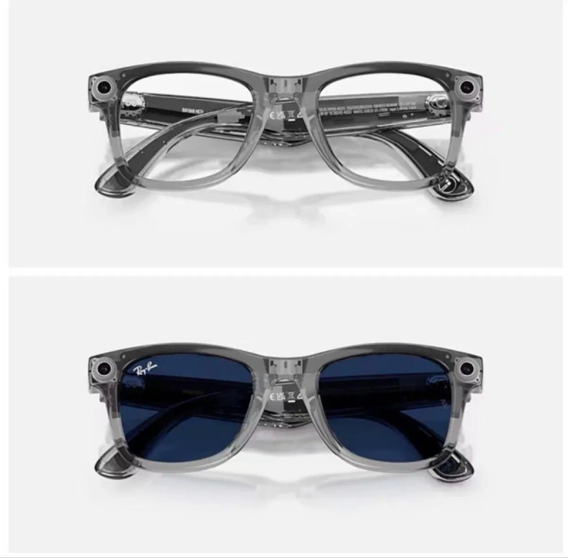 Ray-Ban Meta Wayfarer Gen2 Shiny Transparent Grey ЛІМІТОВАНА ВЕРСІЯ! — фото 2