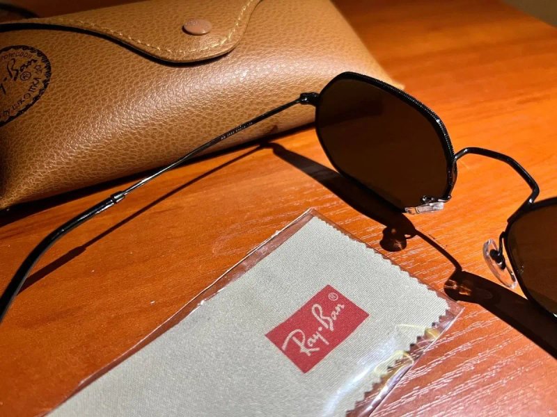 Ray Ban ОРИГИНАЛ Octagonal RB3556N Flat Lenses Очки окуляри 001/45 — фото 7