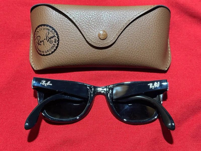 Ray Ban ОРИГИНАЛ Wayfarer Folding складные ZJ4105 Очки рей бен Рэй Бен Вэйфарер окуляри сонцезахисні чёрные солнцезащитные — фото 4