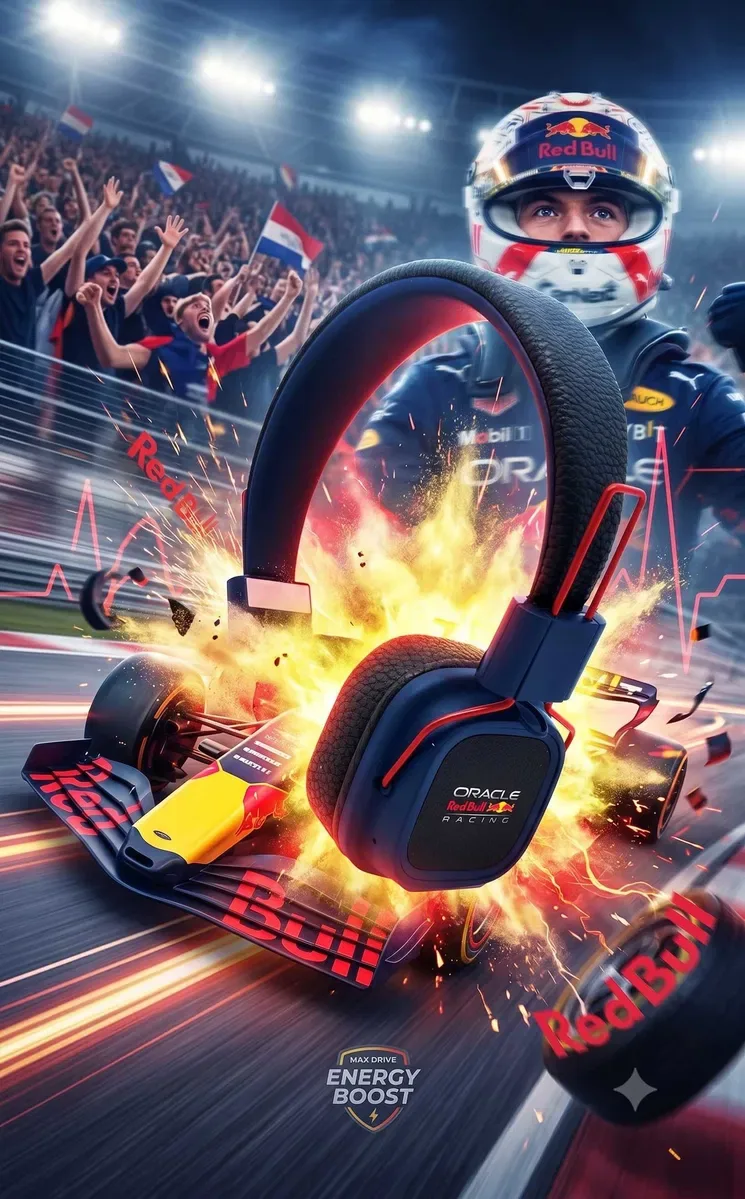 Red Bull бездротові накладні навушники RB-HP170 Formula 1 Edition — фото 2