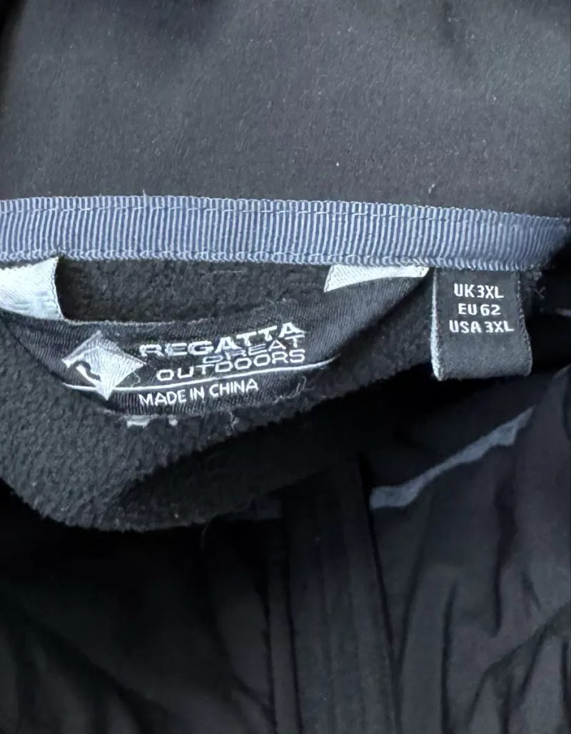 Regatta softshell ветровка куртка 62 3XL размер трекинговая черная — фото 6