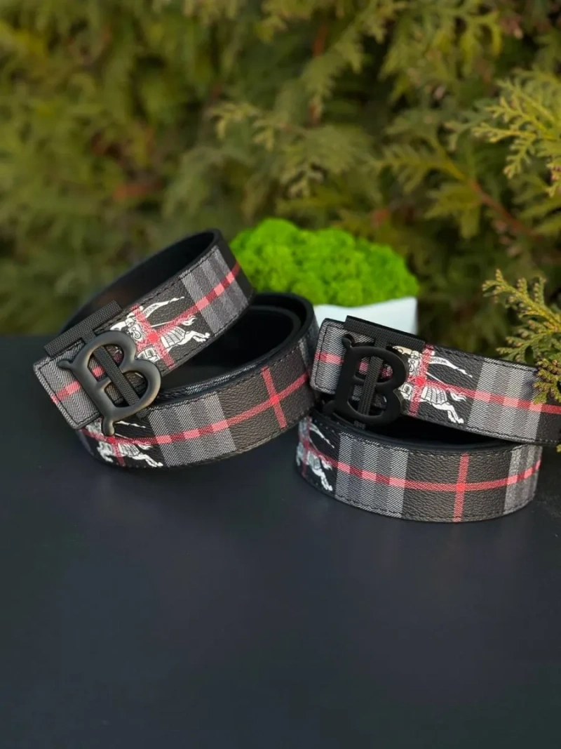 Ремінь Burberry чорний шкіряний ремень Барбери черный мужской 105 см | Пояс барбери черный мужской 105 см кожаный ремень Burberry спортивный 110 см — фото 7