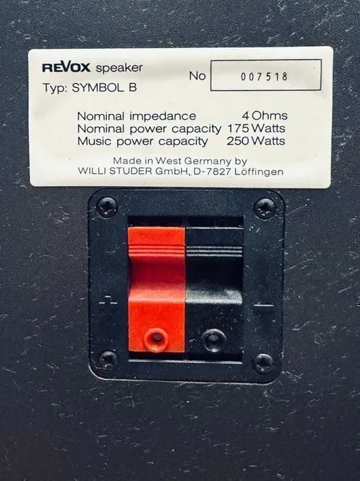 Revox Symbol B — флагман студийной школы Willi Studer, немецкая напольная акустика ℹ️ 3 полосы, винтаж, одни руки | Германия, родные коробки — фото 7