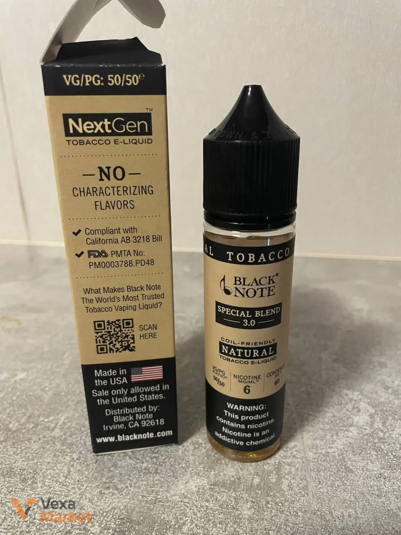 Рідина для електронних сигарет Black Note Special Blend 3.0 Virginia, Burley, Oriental 6мг 58мл — фото 2