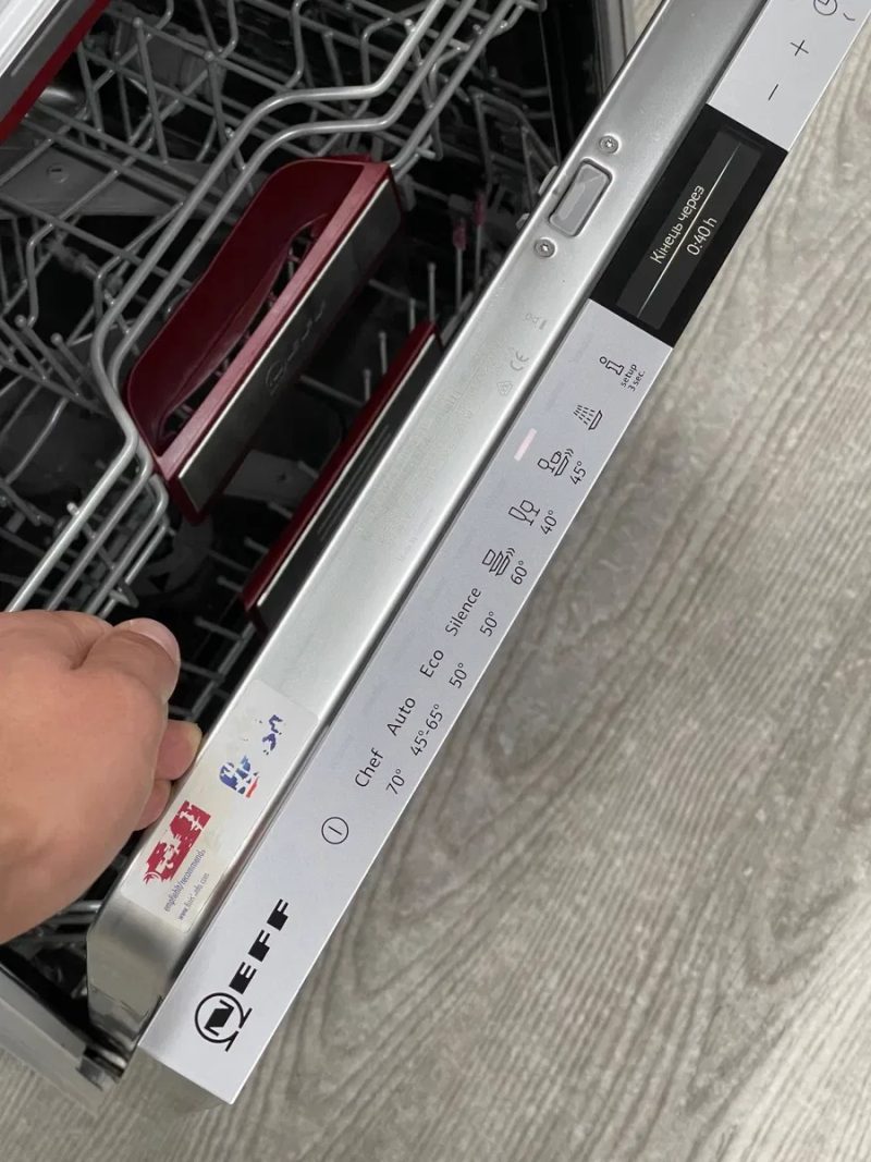 21 рік ПреміумТоп Посудомийна машина Neff S516T80X1E/74 Укр.Меню Zeolith Проекція — фото 4