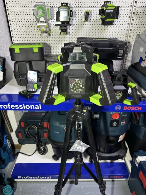 Ротаційний лазерний нівелір Huepar RL300HVG зелений промінь горизонт вертикаль нахил Hilti pr