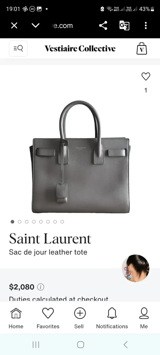 Розкішна сумка Saint Laurent. Оригінал — фото 8