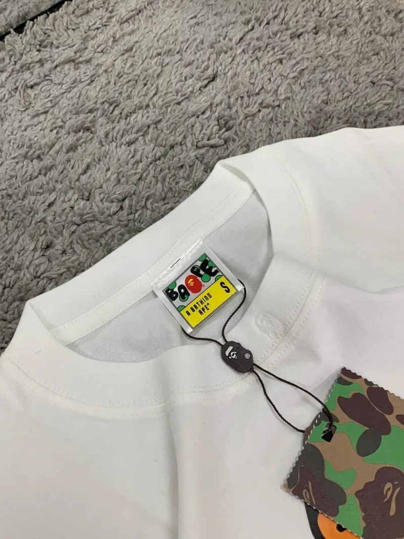 ‼️РОЗПРОДАЖ‼️ Футболка Bape | Біла, синя, біла-рожева, чорна, синя | Розміри M, L, XL, XXL, XXXL — фото 6