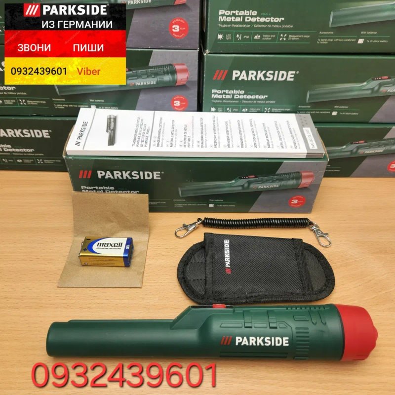 Ручной металлоискатель пинпоинтер детектор метал из ГЕРМАНИИ Parkside пінпоінтер металошукач — фото 3