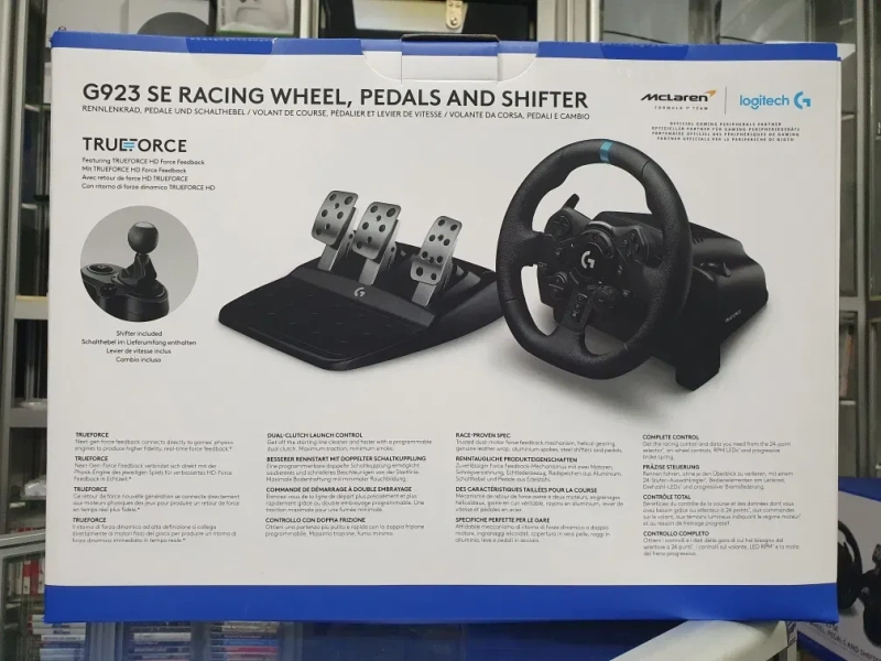 Руль Logitech G923 TrueForse для PS5,PS4,PC +Коробка Передач (магазин) гарантия 12 мес. — фото 2