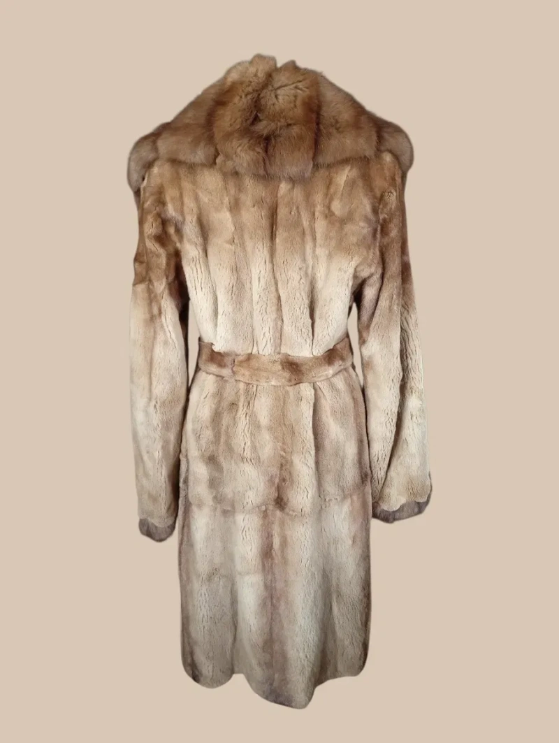 Saga furs.   Дл 105см. Норковая шуба с соболем. Натуральная шуба — фото 3