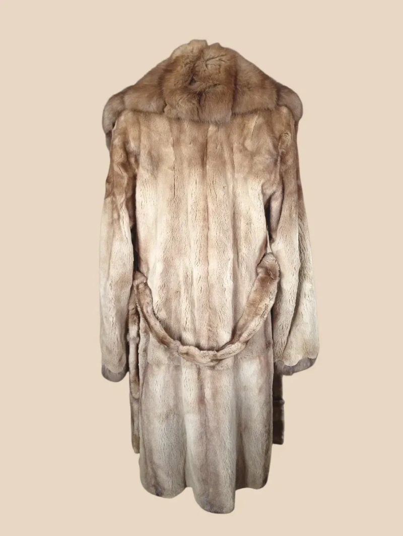 Saga furs.   Дл 105см. Норковая шуба с соболем. Натуральная шуба — фото 4