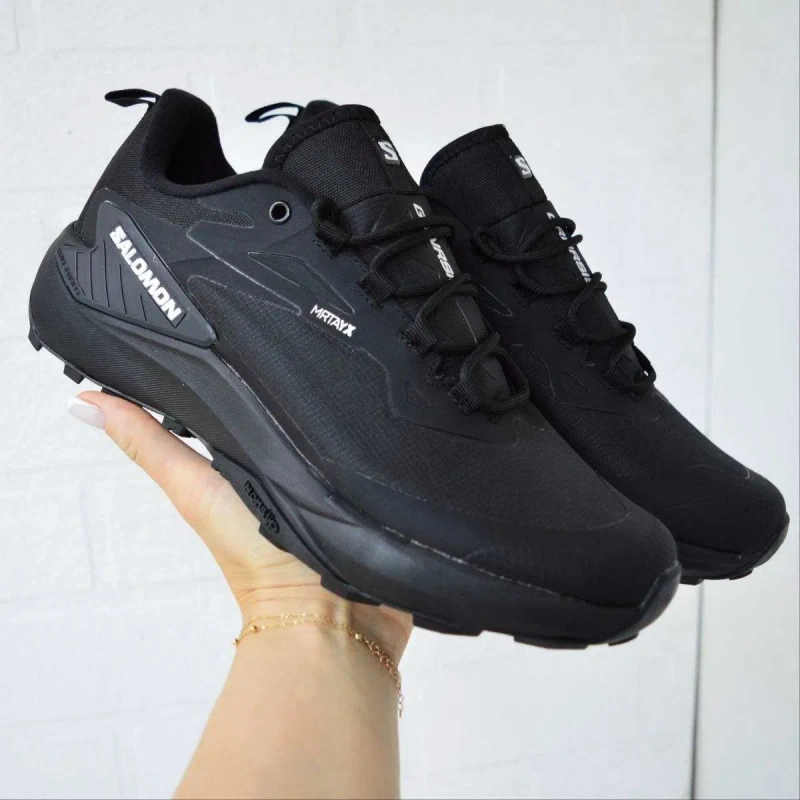 Salomon Genesis Waterproof Black чорні кросівки чоловічі саломон — фото 2