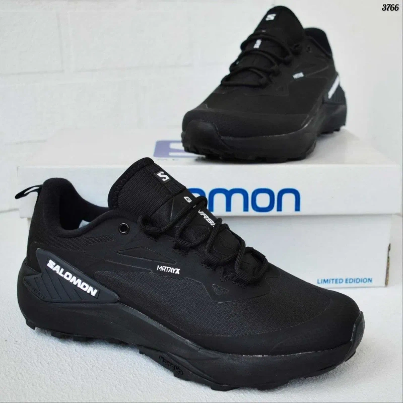Salomon Genesis Waterproof Black чорні кросівки чоловічі саломон — фото 8
