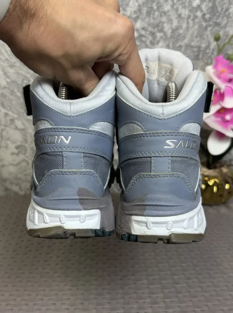 Salomon gore-tex super trail ботинки 40 размер трекинговые голубые — фото 7