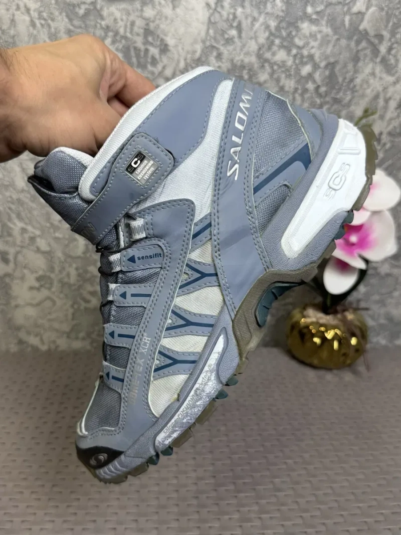 Salomon gore-tex super trail ботинки 40 размер трекинговые голубые — фото 8