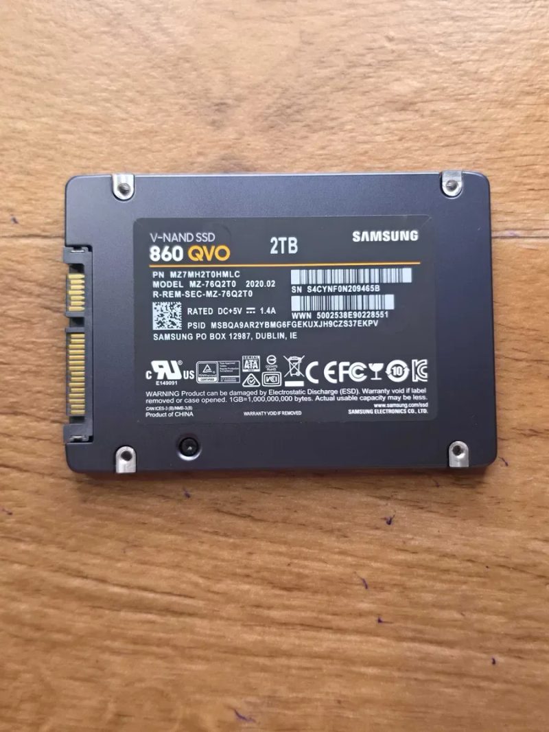 Samsung 860 Qvo 2 tb 2000 gb гигабайт 97/98% жизни идеал гарантия 2.5 формата ссд ssd диск для настольных пк и ноутбуков — фото 3