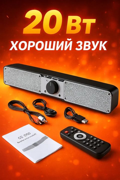 Саундбар колонка блютуз на 20w портативна TAMPROAD