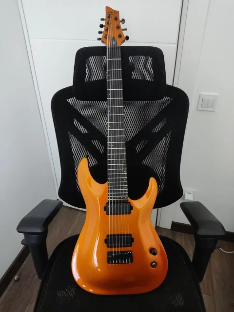 Schecter KM-7 Lambo orange