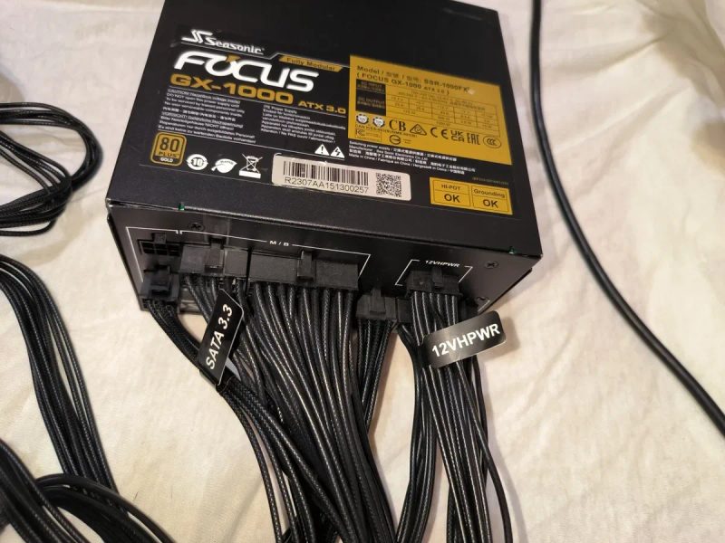 Seasonic Focus GX-1000 ATX 3.0 1000W 80 Plus Gold Флагман  Еталонні тести  Пломба rtx rx gtx gt mx gaming oc — фото 8