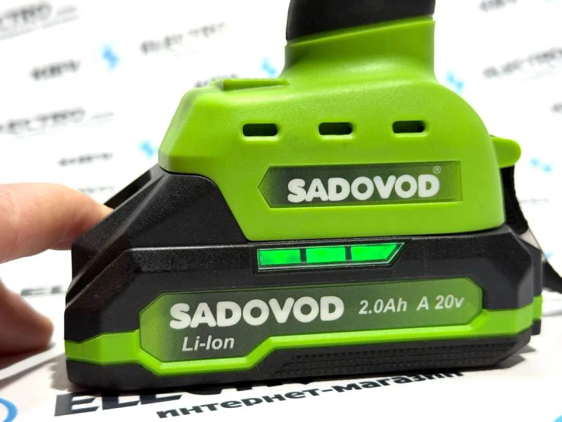 Секатор аккумуляторный SADOVOD SES30E (30 мм рез,мощный движок) — фото 6