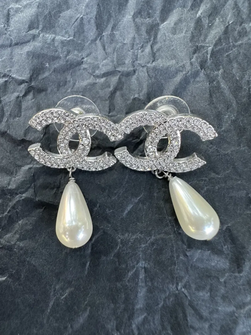 Сережки Chanel,Silver Tone,вінтаж. — фото 2